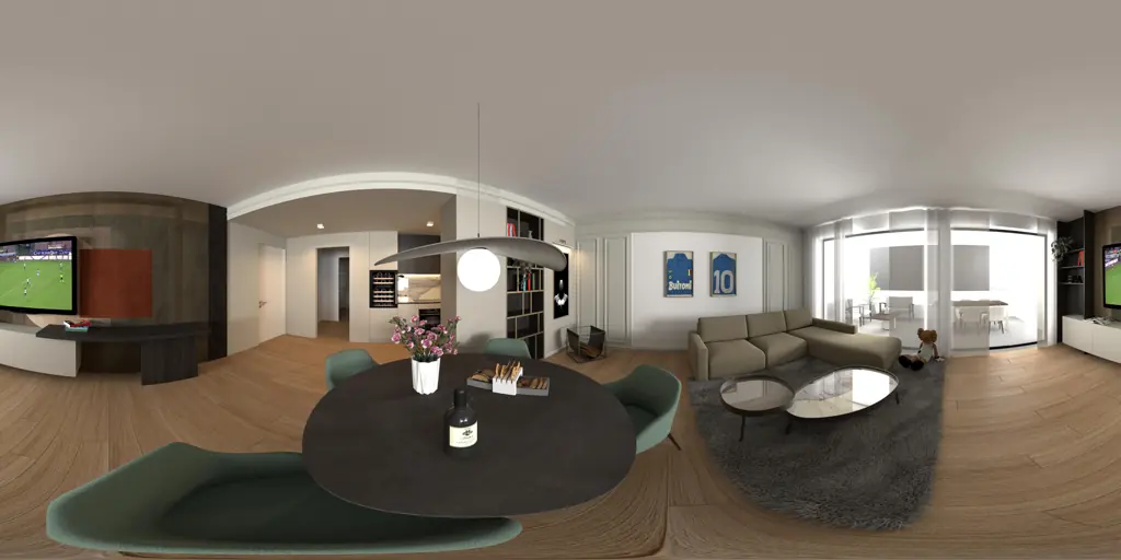 Panoramic view of the interior