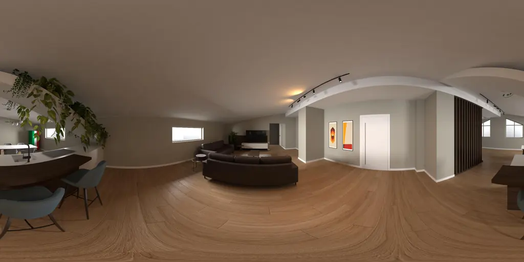 Panoramic view of the interior